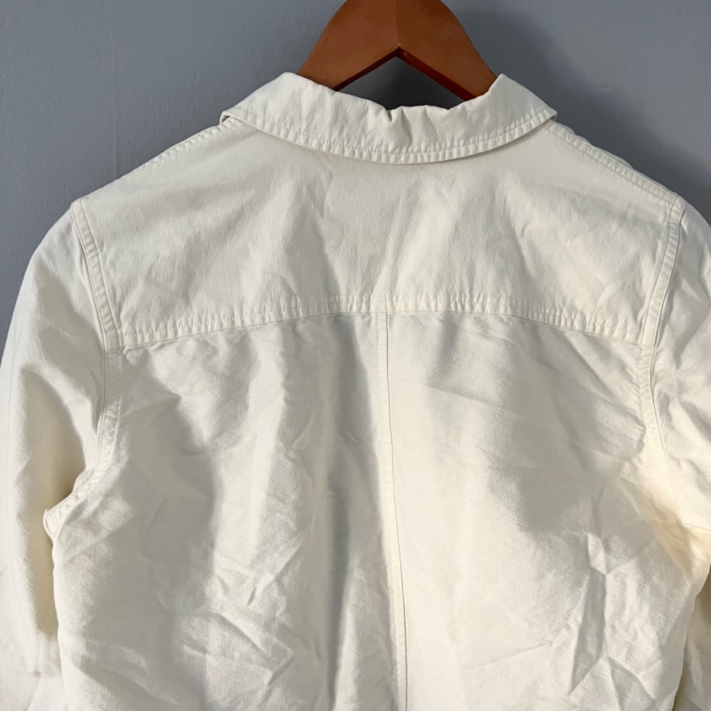 J Crew Pale Yellow Button Down Large - image 8